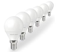 SINCELIGHT E14 LED Light Bulbs 3W, P45 Golf Ball Shape with Milky Diffuser, Warm White 2700K, 250lm Equivalent to 25W Incandescent Bulb, Non-Dimmable, SES Small Edison Screw, Pack of 6