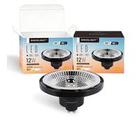 SINCELIGHT GU10 LED Light Bulbs, 12W QR111 Reflector, Professional Anti-Glare AR111 Spotlight, 45 Degree Beam Angle, Neutral White 4000K, Pack of 2
