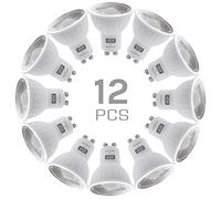 SINCELIGHT GU10 LED Spot Light Bulb 100° Beam Angle Floodlighting Reflector, 6W, RA≈92, Cool White 6000K, Non-Dimmable, 550 Lumens Equivalent to 50W Halogen, Pack of 12