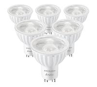 SINCELIGHT GU10 LED Spot Light Bulb 100° Beam Angle Floodlighting Reflector, 6W, RA≈92, Warm White 2700K, Non-Dimmable, 500 Lumens Equivalent to 50W Halogen, Pack of 6