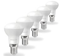 SINCELIGHT LED 5W Mini Light Bulbs with E14 Cap, R39 Reflector with Milky Diffuser, Sofer and Milder Spotlight, Warm White 3000K, Rich Color RA80, Pack of 6