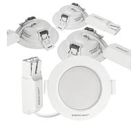 SINCELIGHT LED Downlight, 3W Ultra Slim Recessed Ceiling Light for 65mm/2.5inch Holes, Low Profile for Ceiling/Cabinet/Showcase, Real Color RA≈92, Neutral White 4000K, Pack of 4