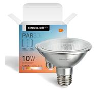 SINCELIGHT PAR30s LED Light Bulb with E27 Base, with 38° Optical Reflector, 10W, Vivid Color RA>92, Neutral White 4000K, 900 Lumens Equivalent to 90W Halogen, Pack of 1