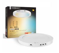 SINCELIGHT Ultimate LED Motion Sensor Ceiling Light (All in ONE), 3000K/4000K/6000K Warm to Cool Turnable, Multi-Mode, Dusk to Dawn & Movement Activated for Hallway/Porch/Closet, Pack of 1