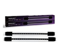 SINCELIGHT UVA 365nm LED Tube for Fly Zapper/Trap, 4W, 10W Equivalent, 13in/330mm UV Blacklight Bulb for Insect/Mosquito/Bug Attracting Lamp, Fluorescent Detector, Counterfeit, Pack of 2