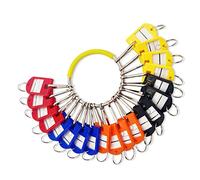 Sincengel Portable Key Organizer, Key Organizer Keychain with 20 Individual Spring Hooks and Key Tags for Multiple Keys, Lightweight Key Holder for Office, Janitor, Hotel, Apartments, Car Rental