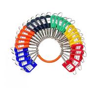 Sincengel Portable Key Organizer, Key Organizer Keychain with 30 Individual Spring Hooks and Key Tags for Multiple Keys, Lightweight Key Holder for Office, Janitor, Hotel, Apartments, Car Rental