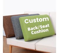 SINCERE Custom Back Cushion Indoor Outdoor, Cut to Size Backrest Pad Pillow for Bed Headboard, Back Support Cushion Replacement for Sofa Bench Couch Bed RV Car Patio Wicker Furniture Chaise Lounge