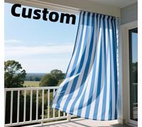 SINCERE Custom Cut Drapes Outdoor, Made to Size Short Curtain Panel, Tailored Extra Long Wide Small Blackout Window Treatment, Bespoke Floor-to-ceiling French Door Loft Bed Semi-sheer Valances Curtain