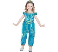 Sincere Party Girl's Jasmine Costume with Headband and Bracelet 5-6 years