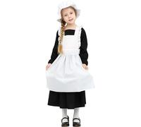 Sincere Party Girl's Victorian Costume Cotton Dress World Book Day Week Girl's Fancy Dress Black L8-10