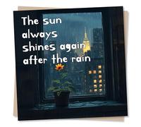 Sincere Support or Get Well Soon or Sympathy Card For a Loved One - The Sun Will Shine Again - Grief, Loss, Sickness - For a Special Someone, Friend, Family, Special Someone