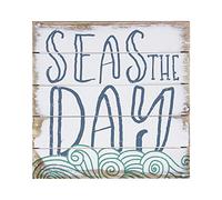 Sincere Surroundings Perfect Pallet Petites 8" x 8" Wood Sign, Seas the Day