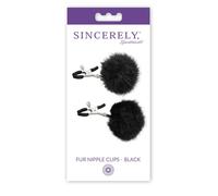 Sincerely Fur Nipple Clips - Black