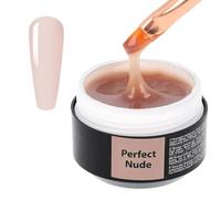 SINCERO SALON Builder Gel Easy Fluid - Perfect Nude - Ideal Nail Builder Gel for French Manicures - Nail Extension Gel - Hard Gel Nail Builder LED UV - Semi-Permanent Nail Strengthener UV Gel - 15ml