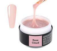 SINCERO SALON Builder Gel Easy Fluid - Rose Cloud - Ideal Nail Builder Gel for French Manicures - Nail Extension Gel - Hard Gel Nail Builder LED UV - Semi-Permanent Nail Strengthener UV Gel - 15ml
