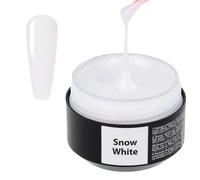 SINCERO SALON Builder Gel Easy Fluid - Snow White - Ideal for French Manicures, Nail Extension, LED UV Hard Gel - Semi-Permanent Strengthener - 15ml