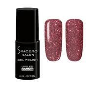 Sincero Salon - Premium UV Gel Nail Polish - Flash Red- Gel Nail Varnish - Nail Art - Long-Lasting High Gloss Wear - Red Gel Nail Polish - Gel Nails - Glitter Gel Nail Polish - Rich Pigment