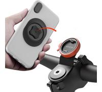 sincetop Bike Phone Mount,Mountain Bicycle Cell Phone Holder,Universal Aluminum Handlebar Stem Phone Clamp,Cycling Mobile Phone Clip,MTB Road Bike Quick Attach/Release 【Serie C - 1st Gen】-Orange