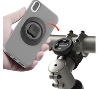 sincetop Bike Phone Mount, Quick Release Motorcycle/Bicycle Phone Holder - Robust Aluminum Stem Phone Mount for MTB/Mountain/Road Bicycle/Scooter Handlebar Clamp for iPhone and 4"-7.3" Smartphones