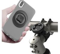 Sincetop Mountain Bike Phone Holder, Motorbike Phone Holder for Bike with Universal Adapter, Upgraded Aluminum Bicycle MTB Bike Phone Mount, Quick Detach Bike Mobile Phone Holder Built-in Ultra-Lock