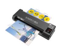 SINCHI A3 Thermal Laminator - 4 Rollers, 75-250 Micron Pouches, 40s Warm-Up, 45s/Page, LED Touch Panel, Jam Release, Auto Shut-Off, 10 Pouches & Cleaning Paper Included - Office, School, Home, Crafts