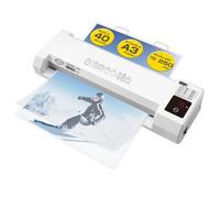 SINCHI A3 Thermal Laminator | Fast 40 Second Warm-Up, 55s/Page | 75-250 Micron, 2 Large Rollers | LED Touch Panel, Jam Release, Auto Shut-Off | 10 Sheets Included - Ideal for Office, School & Home