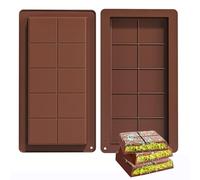 SinChic Chocolate Moulds, 2 PCS Silicone Deep Chocolates Bar Mould 10 Cavity Thick Stuffed Moulds Reusable for Sweets and Candies Easy to Release Thick Chocolate Bar Mould Candy