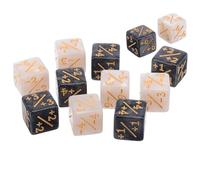 SinChic Dice Counters Set,12 PCS Gathering Dice Multi Faceted Number Game Dice Dice Counters Positive and Negative Dice Counters Set Football Dice Counters Dice Glitter Dice for MTG CCG Card Game