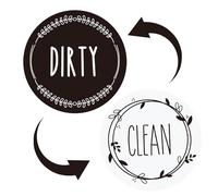 SinChic Dishwasher Magnet,Reversible Dish Washer Sign Clean Dirty Sign Double Sided Strong Kitchen Flip Indicator Strong Kitchen Flip Indicator for Kitchen Organization
