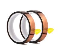 SinChic Heat Resistant Tape,2 Rolls High Temp Insulation Tapes High Temperature Worked Well for Masking Sublimation Transfer Soldering Powder Coating Printing PCB Board Packing Fixing 10mm