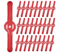 SinChic Plastic Grass Trimmer Blades,50 PCS 135mm Lawnmower Plastic Cutting Blade Durable Lawn Mower Replacement Blades for Lawn Garden Orchard Woods or Pastoral