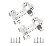SinChic Sliding Barn Door Lock,2 PCS Stainless Steel Flip Latch Stainless Steel Gate Latches Flip Door Latch for Wine Cabinet Bathroom Outdoor Garage Garden Closet Door