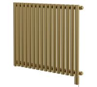 Sinclair Colore Horizontal Single Panel Electric Radiator | Brushed Brass | Mild Steel | 600mm x 795mm