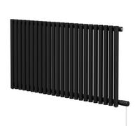Sinclair Colore Horizontal Single Panel Electric Radiator | Matt Black | Mild Steel | 600mm x 1195mm