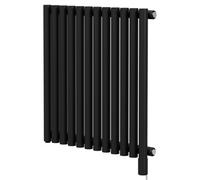 Sinclair Colore Horizontal Single Panel Electric Radiator | Matt Black | Mild Steel | 600mm x 595mm