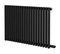 Sinclair Colore Horizontal Single Panel Electric Radiator | Matt Black | Mild Steel | 600mm x 995mm