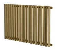 Sinclair Colore Horizontal Single Panel Radiator | Brushed Brass | Mild Steel | 600mm x 995mm