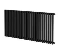 Sinclair Colore Horizontal Single Panel Radiator | Matt Black | Mild Steel | 600mm x 1395mm