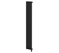 Sinclair Colore Vertical Single Panel Electric Radiator | Matt Black | Mild Steel | 1800mm x 295mm