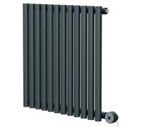 Sinclair Horizontal Digital Thermostatic Single Panel Electric Radiator | Anthracite | Mild Steel | 600mm x 595mm