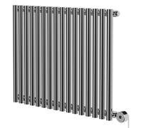 Sinclair Horizontal Digital Thermostatic Single Panel Electric Radiator | Chrome | Mild Steel | 600mm x 795mm