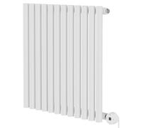 Sinclair Horizontal Digital Thermostatic Single Panel Electric Radiator | White | Mild Steel | 600mm x 595mm