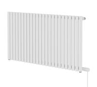 Sinclair Horizontal Single Panel Electric Radiator | White | Mild Steel | 600mm x 1195mm