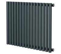 Sinclair Horizontal Single Panel Radiator | Anthracite | Mild Steel | 600mm x 795mm