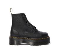 Sinclair Milled Nappa Platform Ankle Boots in Leather Black
