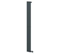 Sinclair Vertical Digital Thermostatic Single Panel Electric Radiator | Anthracite | Mild Steel | 1800mm x 195mm