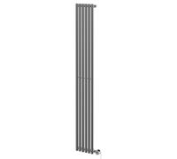 Sinclair Vertical Digital Thermostatic Single Panel Electric Radiator | Chrome | Mild Steel | 1800mm x 295mm