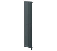 Sinclair Vertical Single Panel Electric Radiator | Anthracite | Mild Steel | 1800mm x 395mm