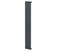 Sinclair Vertical Single Panel Radiator | Anthracite | Mild Steel | 1800mm x 295mm